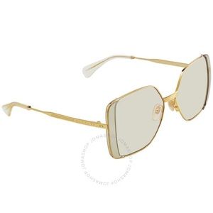 New Gucci Yellow Butterfly Ladies
Sunglasses GG0992S 001 59.